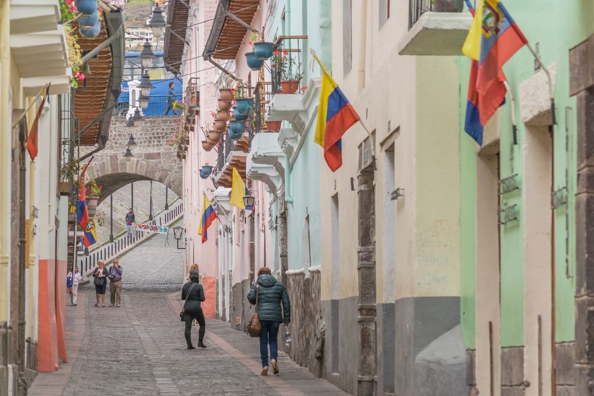 Calle La Ronda in Quito Historic Center